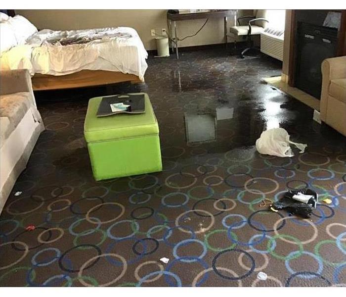 Picture of a flooded hotel room